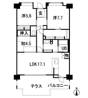 Floor: 3LDK, occupied area: 84.79 sq m, Price: 27.7 million yen