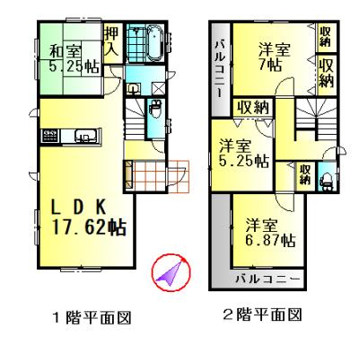 Floor plan. 27,800,000 yen, 4LDK, Land area 144.85 sq m , Building area 98.95 sq m