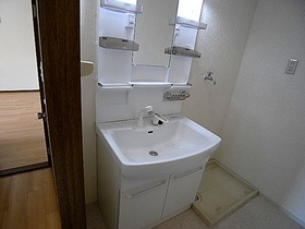 Washroom. Washbasin with shower ◆