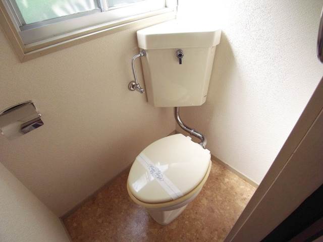 Toilet. Toilet can also be ventilated with a window