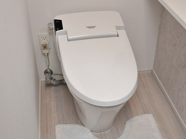 Toilet.  [Tankless toilet] Rinse with water only 6L Ya "super-water-saving function", Etc. to mount the female-friendly "Ladies nozzle", Compact while also, Multi-functional design is attractive. (Same specifications)