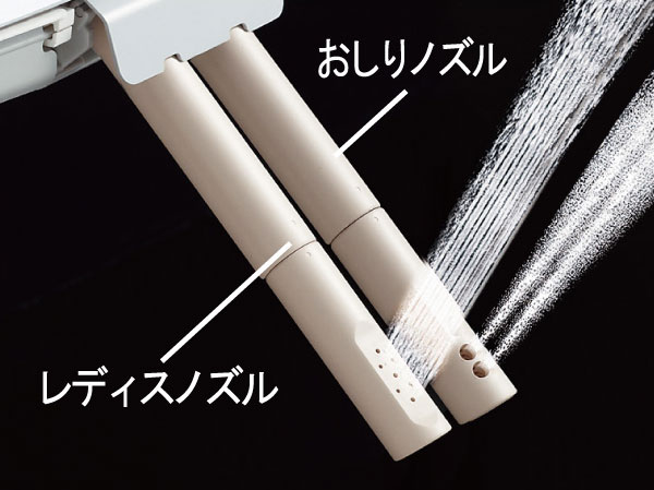 Toilet.  [Cleaning function toilet ・ Women-only "Ladies nozzle"] There is a function of separate women-only the "bottom nozzle," "Ladies nozzle". Nozzle tip will be able to clean and remove. (Same specifications)