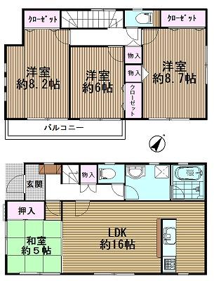 Floor plan. 29,800,000 yen, 4LDK, Land area 239.97 sq m , Building area 103.68 sq m