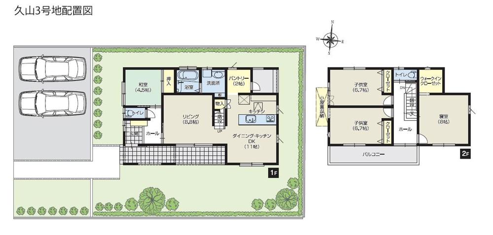Floor plan. (No. 3 locations), Price 29,950,000 yen, 4LDK, Land area 254 sq m , Building area 112.61 sq m