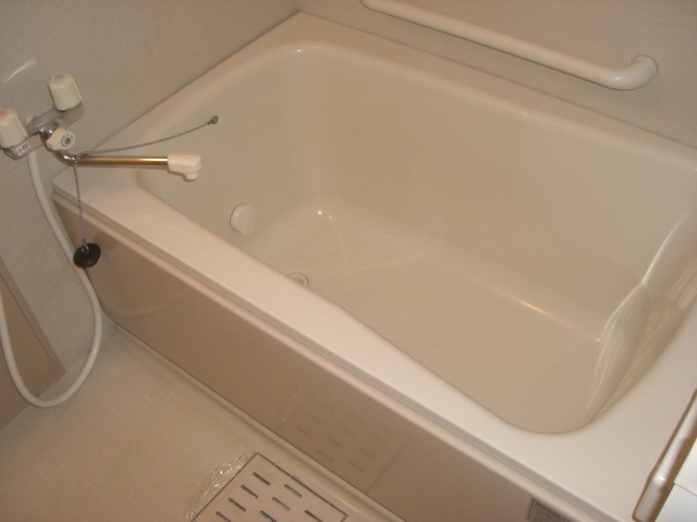 Bath. It comes with a handrail in the bath