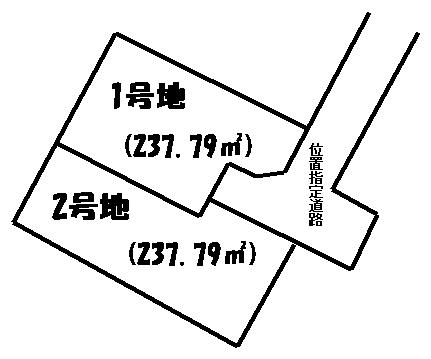 Compartment figure. Land price 14.4 million yen, Land area 237.79 sq m