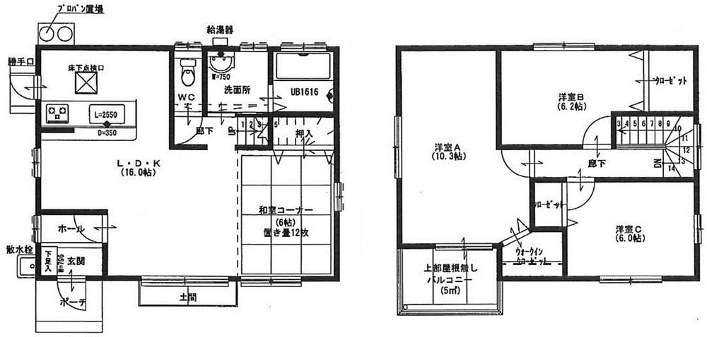 Floor plan. 24,800,000 yen, 4LDK, Land area 165.9 sq m , Building area 101 sq m