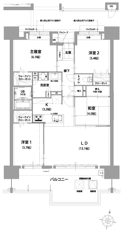 Floor: 4LDK, occupied area: 84.69 sq m, Price: 23.6 million yen