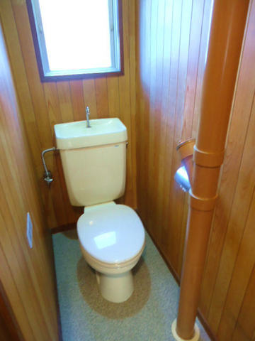 Other room space. Flush toilet