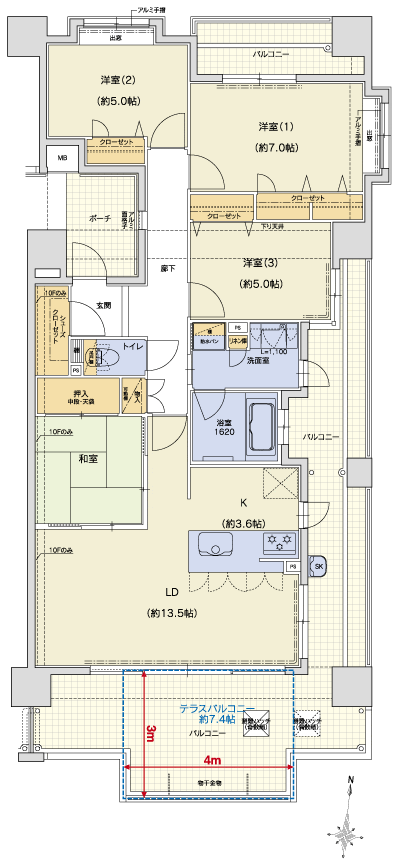 Floor: 4LDK + SCL, the occupied area: 90.62 sq m, Price: 25,885,000 yen