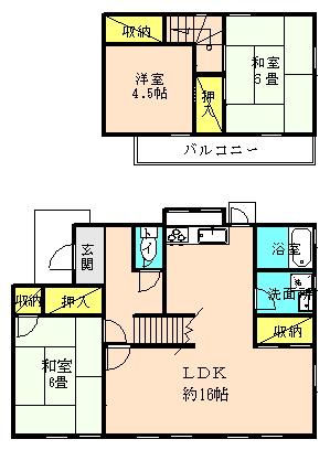 Floor plan. 18,800,000 yen, 3LDK, Land area 293.4 sq m , Building area 94 sq m