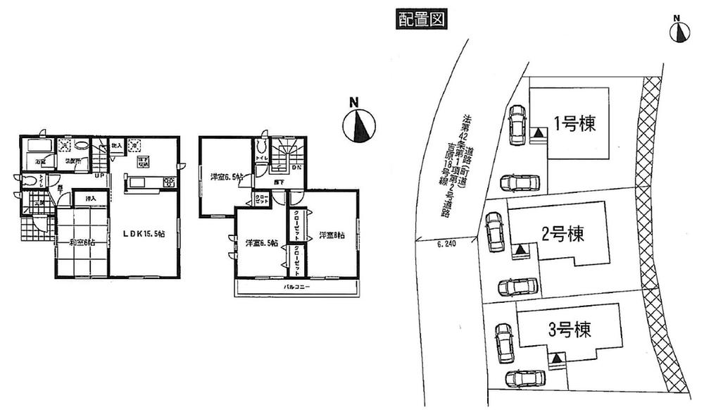 Floor plan. (1 Building), Price 24,800,000 yen, 4LDK, Land area 184.41 sq m , Building area 98.01 sq m