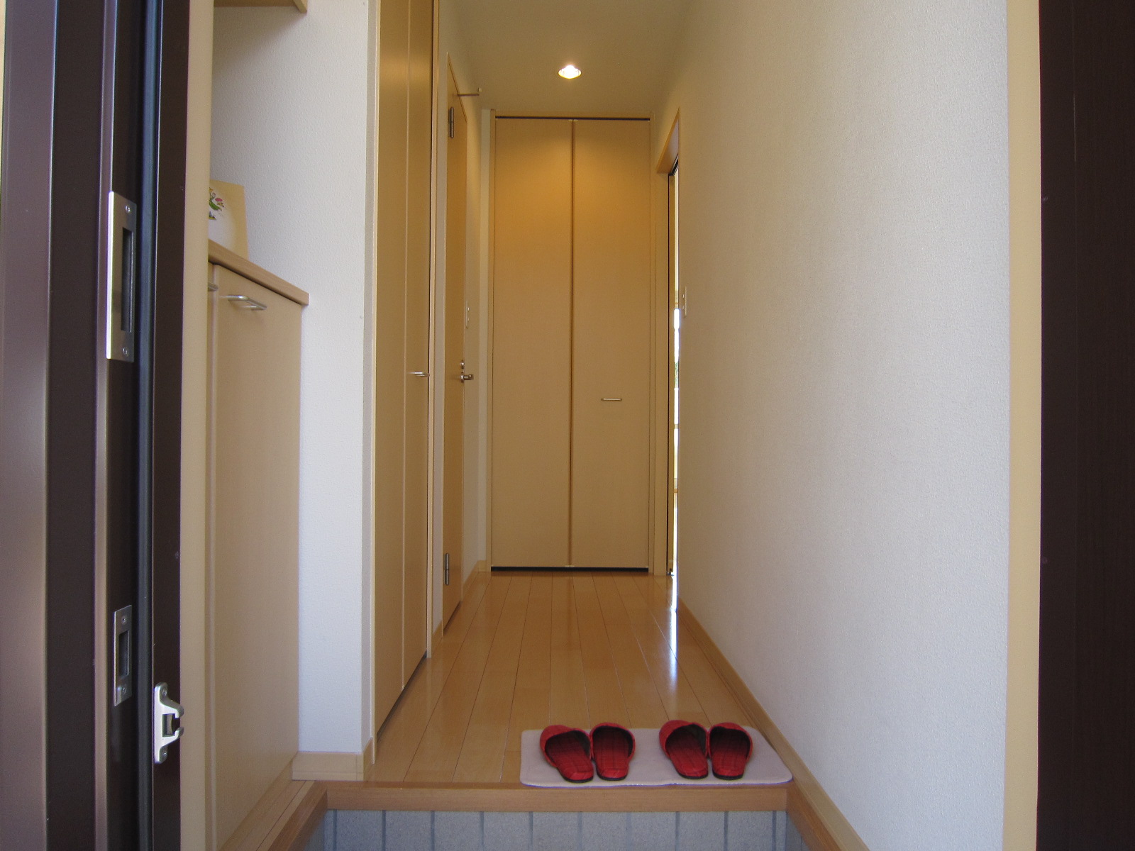 Entrance. There are shoe box.  ※ Slippers is not attached.