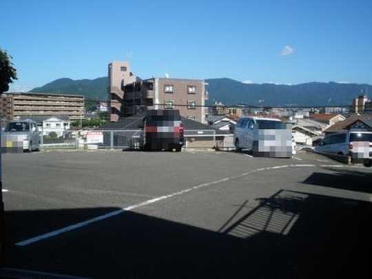 Local land photo. From the front road  ※ Current state, It is a monthly parking