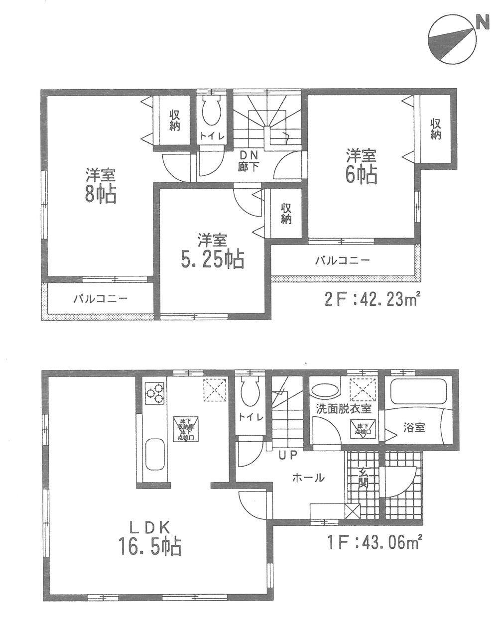 Floor plan. 21,980,000 yen, 3LDK, Land area 116.04 sq m , Building area 85.29 sq m floor plan