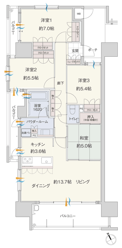 Floor: 4LDK, the area occupied: 93.7 sq m, Price: 32,362,159 yen ~ 32,670,730 yen