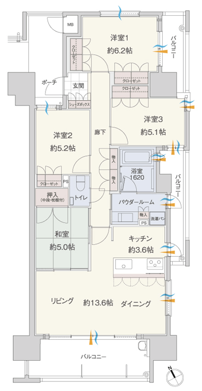 Floor: 4LDK, occupied area: 90.72 sq m, Price: 31,029,516 yen ~ 31,440,946 yen