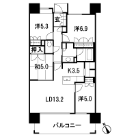 Floor: 4LDK, occupied area: 85.51 sq m, Price: 25,483,036 yen ~ 28,157,321 yen