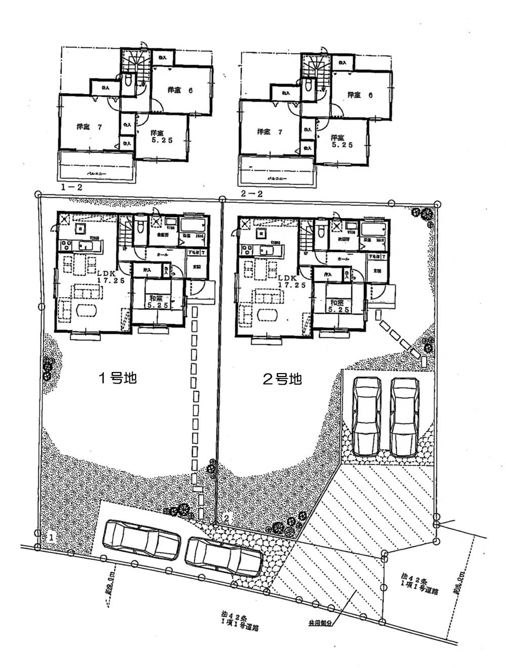 Floor plan. (1 ・ 2 Building), Price 23.8 million yen, 4LDK, Land area 262.91 sq m , Building area 98.12 sq m