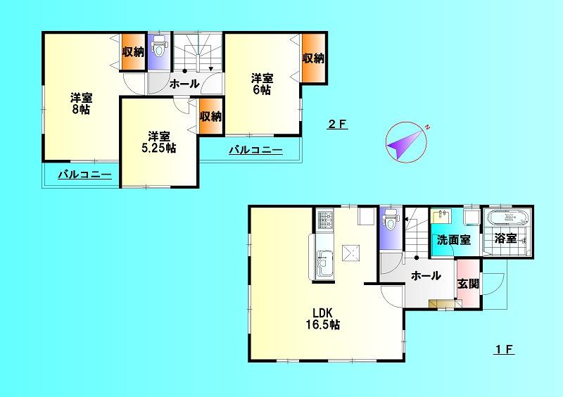 Floor plan. 21,980,000 yen, 3LDK, Land area 116.04 sq m , Building area 85.29 sq m is a floor plan of the rare 3LDK (^_^) /