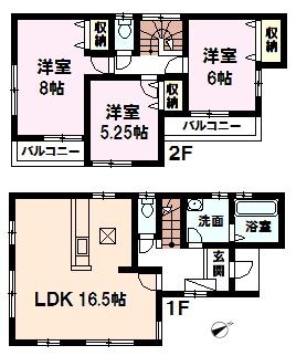 Floor plan. 21,980,000 yen, 3LDK, Land area 116.04 sq m , Building area 85.29 sq m