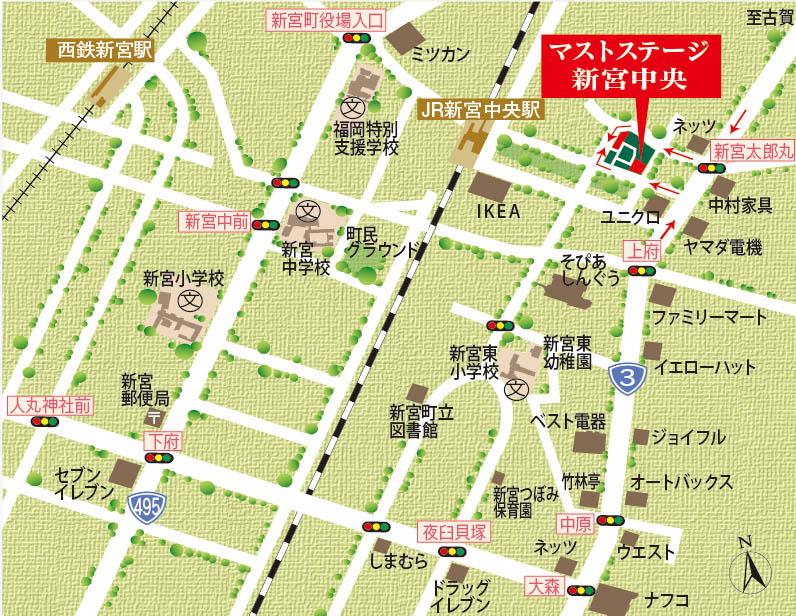 Local guide map. Fulfilling life convenient facilities!