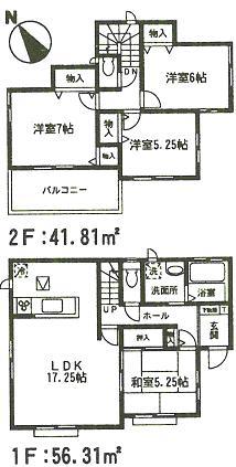 Floor plan. 23.8 million yen, 4LDK, Land area 262.91 sq m , Building area 98.12 sq m