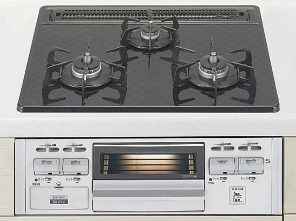 Kitchen.  [cleaning, Handy glass top gas stove] Employing a glass top stove with heat-resistant glass top plate. You can easily clean and quick spilled blow. Trivet is also removable to easy. of course, Also it comes with automatic temperature control function and the peace of mind function. (Same specifications)
