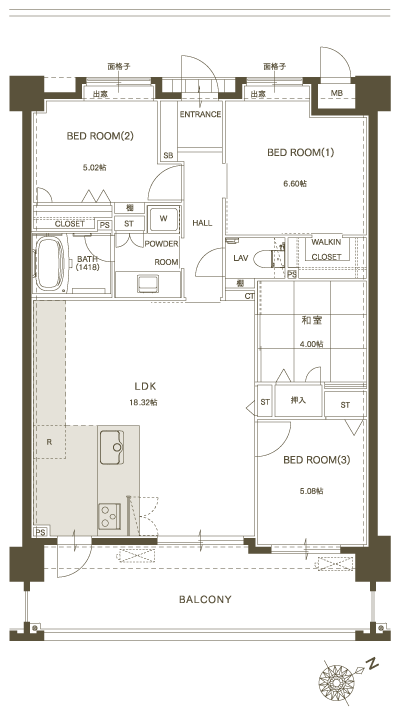 Floor: 4LDK, occupied area: 82.45 sq m, price: 26 million yen ~ 26,600,000 yen