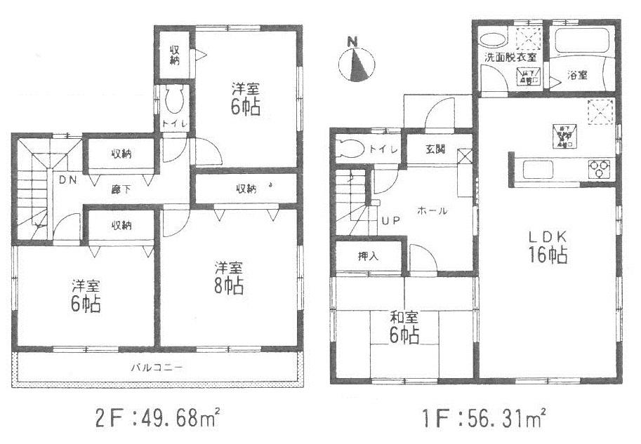 Floor plan. 29,980,000 yen, 4LDK, Land area 216.17 sq m , Building area 216.17 sq m