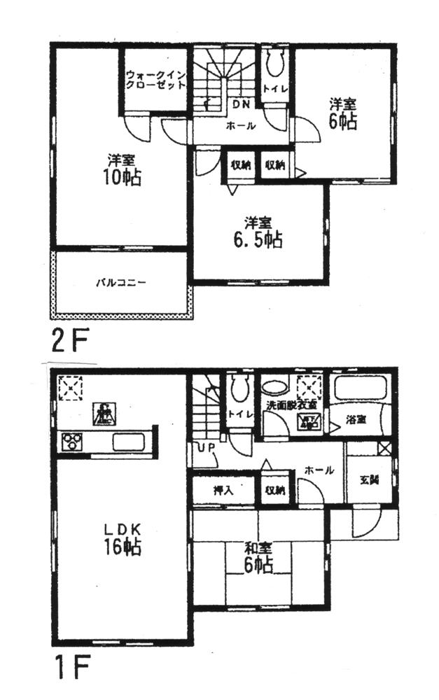 Floor plan. 24,480,000 yen, 4LDK + S (storeroom), Land area 148.06 sq m , Building area 105.99 sq m
