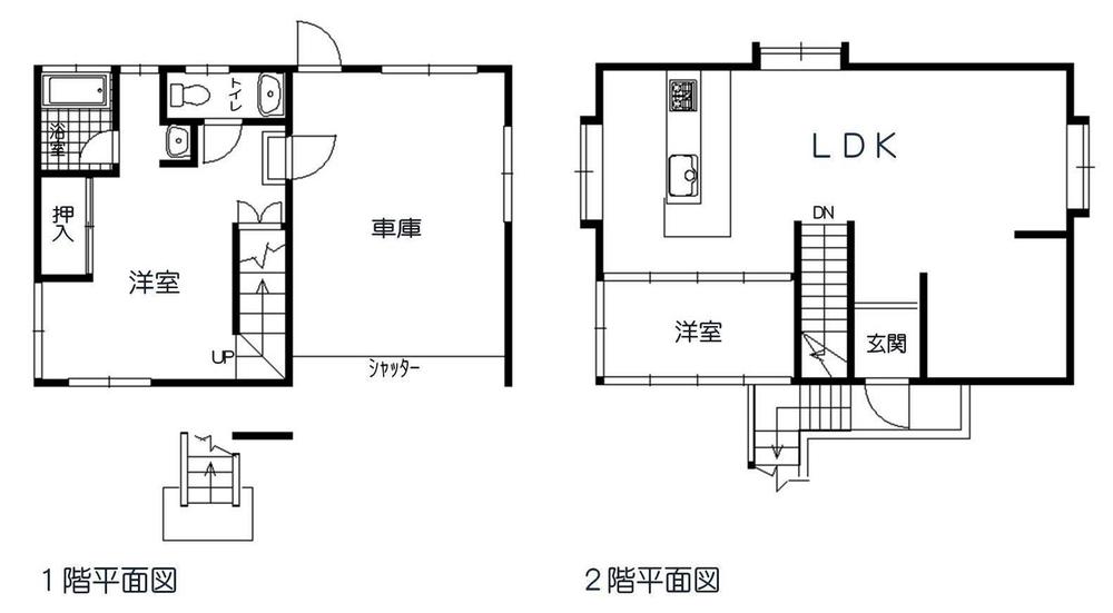 Floor plan. 12.3 million yen, 2LDK, Land area 206.25 sq m , Building area 94.25 sq m