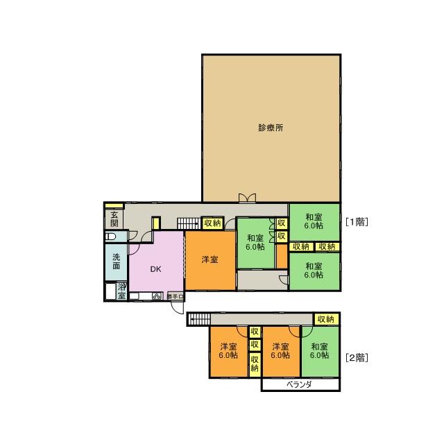 Floor plan. 44,300,000 yen, 7DK, Land area 1,119.51 sq m , Building area 269.95 sq m