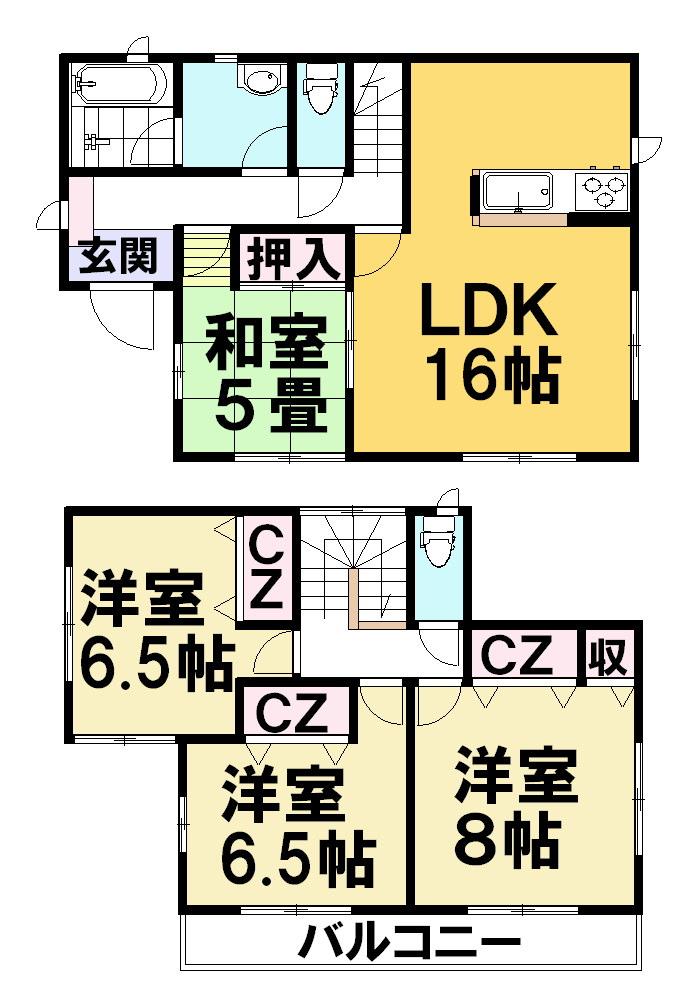 Floor plan. 21,800,000 yen, 4LDK, Land area 173.03 sq m , Building area 98.82 sq m