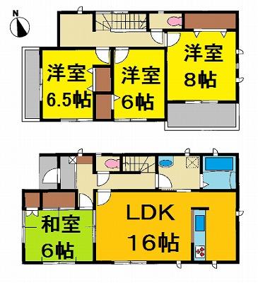 Floor plan. 27,980,000 yen, 4LDK, Land area 368.42 sq m , Building area 105.99 sq m