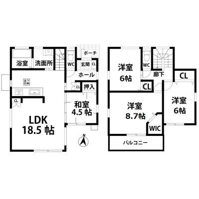 Floor plan. 25,800,000 yen, 4LDK, Land area 150.29 sq m , Building area 102.26 sq m floor plan!