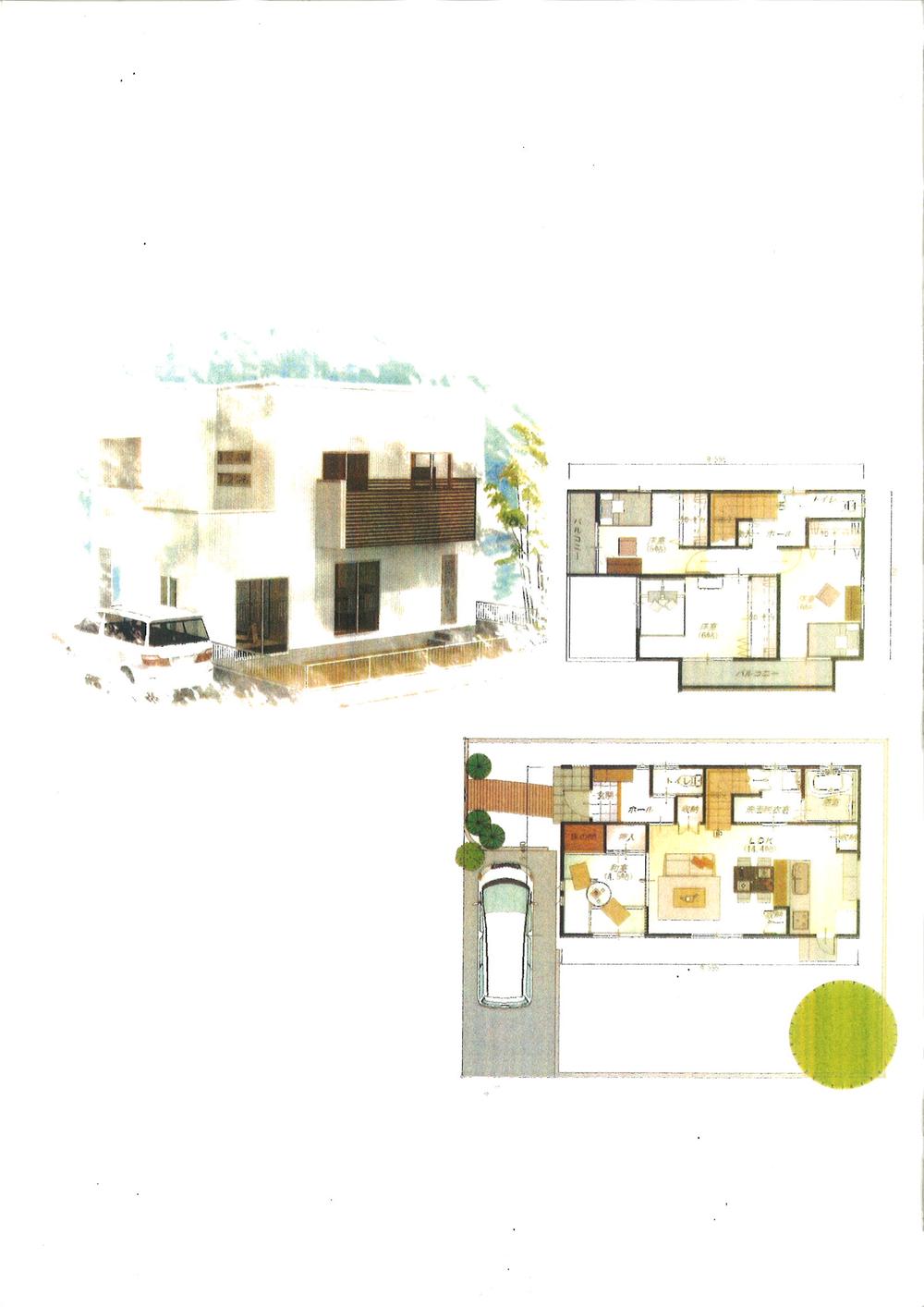 Building plan example (floor plan). Building area 100.19 sq m