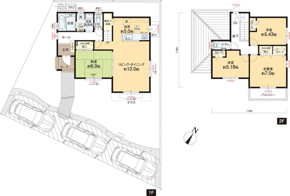 Floor plan. (No. 20 locations), Price 28.5 million yen, 4LDK, Land area 201.81 sq m , Building area 100 sq m
