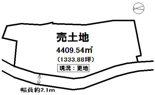 Compartment figure. Land price 11 million yen, Land area 4409.54 sq m