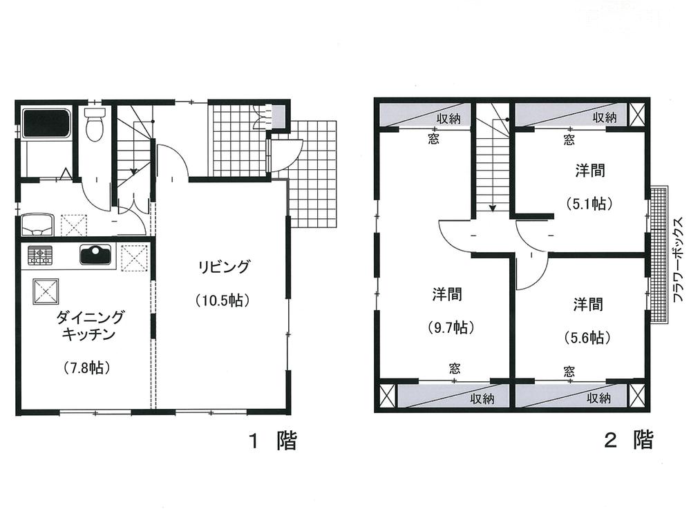 Floor plan. 13.8 million yen, 3LDK, Land area 202.92 sq m , Building area 91.34 sq m