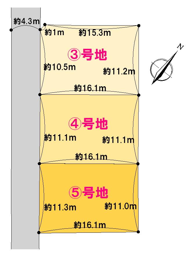 Compartment figure. Land price 12.5 million yen, Land area 180.73 sq m