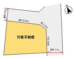 Compartment figure. Land price 9.8 million yen, Land area 190.21 sq m