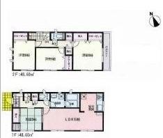 Floor plan. 23.8 million yen, 4LDK, Land area 131.78 sq m , Building area 97.2 sq m