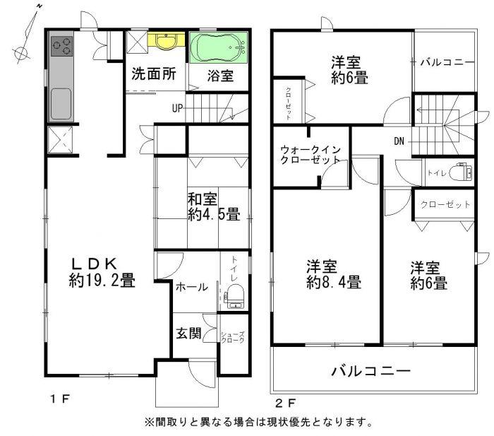 Floor plan. 29,900,000 yen, 4LDK, Land area 120.4 sq m , Building area 105.93 sq m