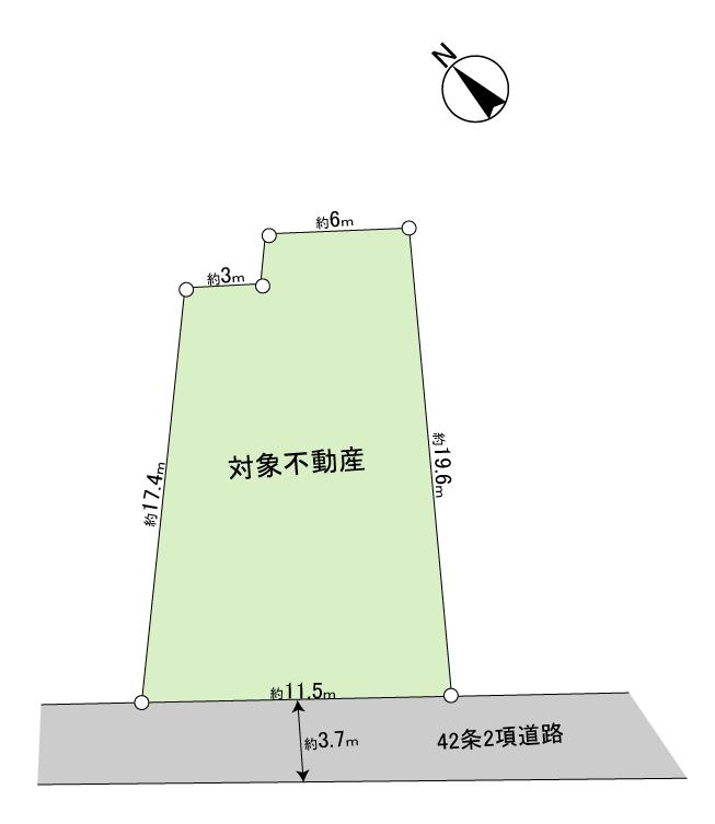 Compartment figure. Land price 13 million yen, Land area 205.25 sq m