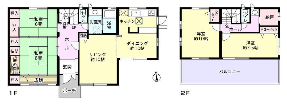 Floor plan. 33 million yen, 4LDK, Land area 330 sq m , Building area 137.58 sq m