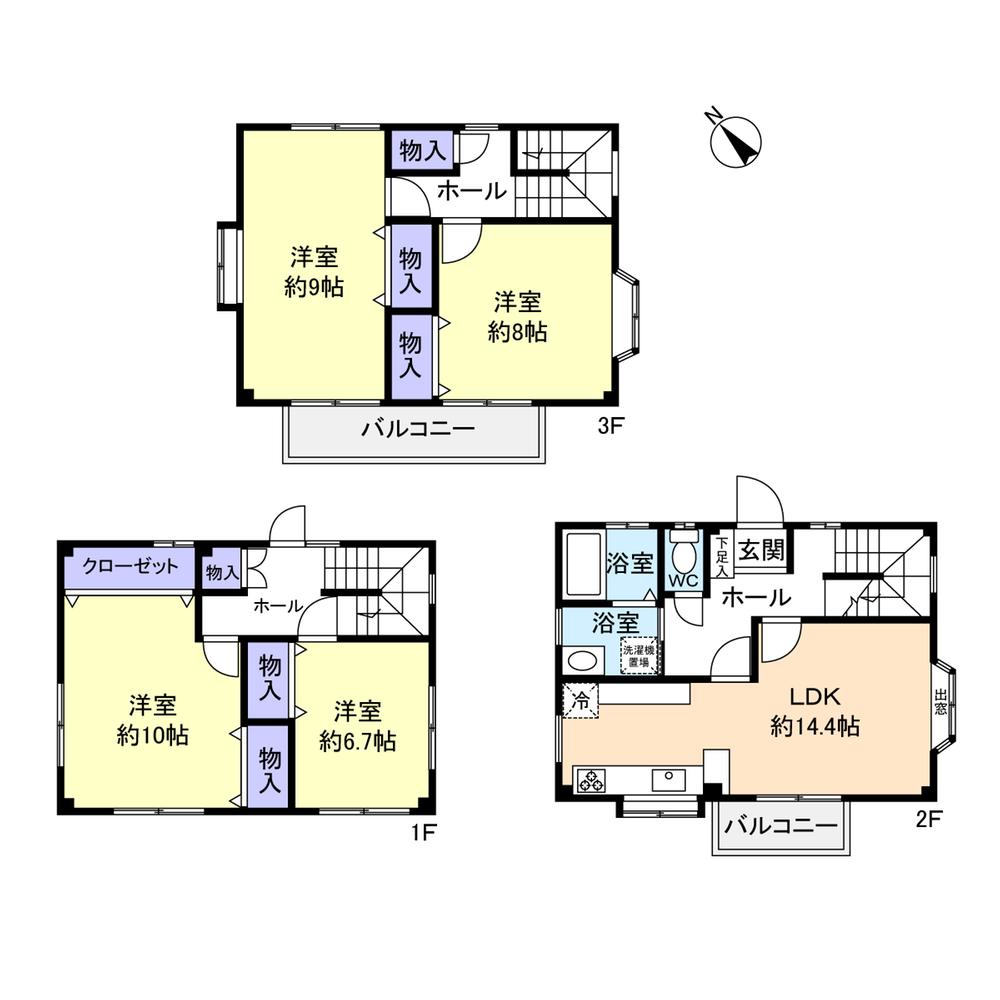 Floor plan. 21,800,000 yen, 4LDK + S (storeroom), Land area 350.27 sq m , Building area 123.09 sq m