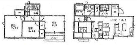 Floor plan. 24,800,000 yen, 4LDK, Land area 133.68 sq m , Building area 96.05 sq m JR "Jono" station walk 16 minutes ☆