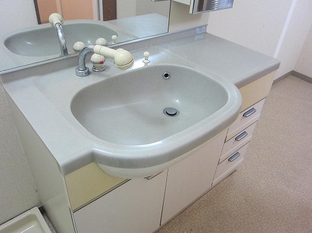 Washroom. It looks like a wash basin in the hotel