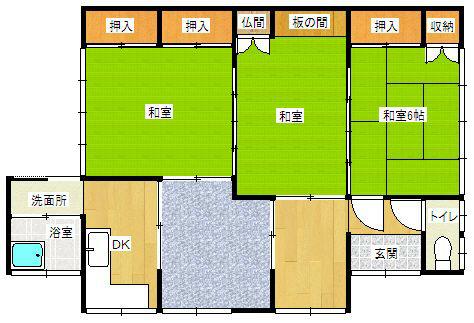 Floor plan. 5.8 million yen, 5DK, Land area 131.38 sq m , Building area 70.69 sq m